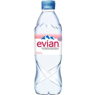 Bouteille Evian 50 cl utilisée dans cet exemple